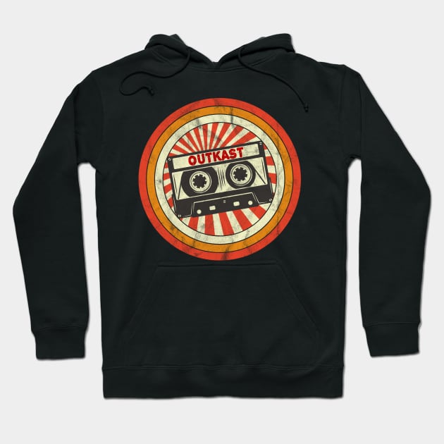 Outkast Proud Name Retro Cassette Vintage Hoodie by Skeleton Red Hair